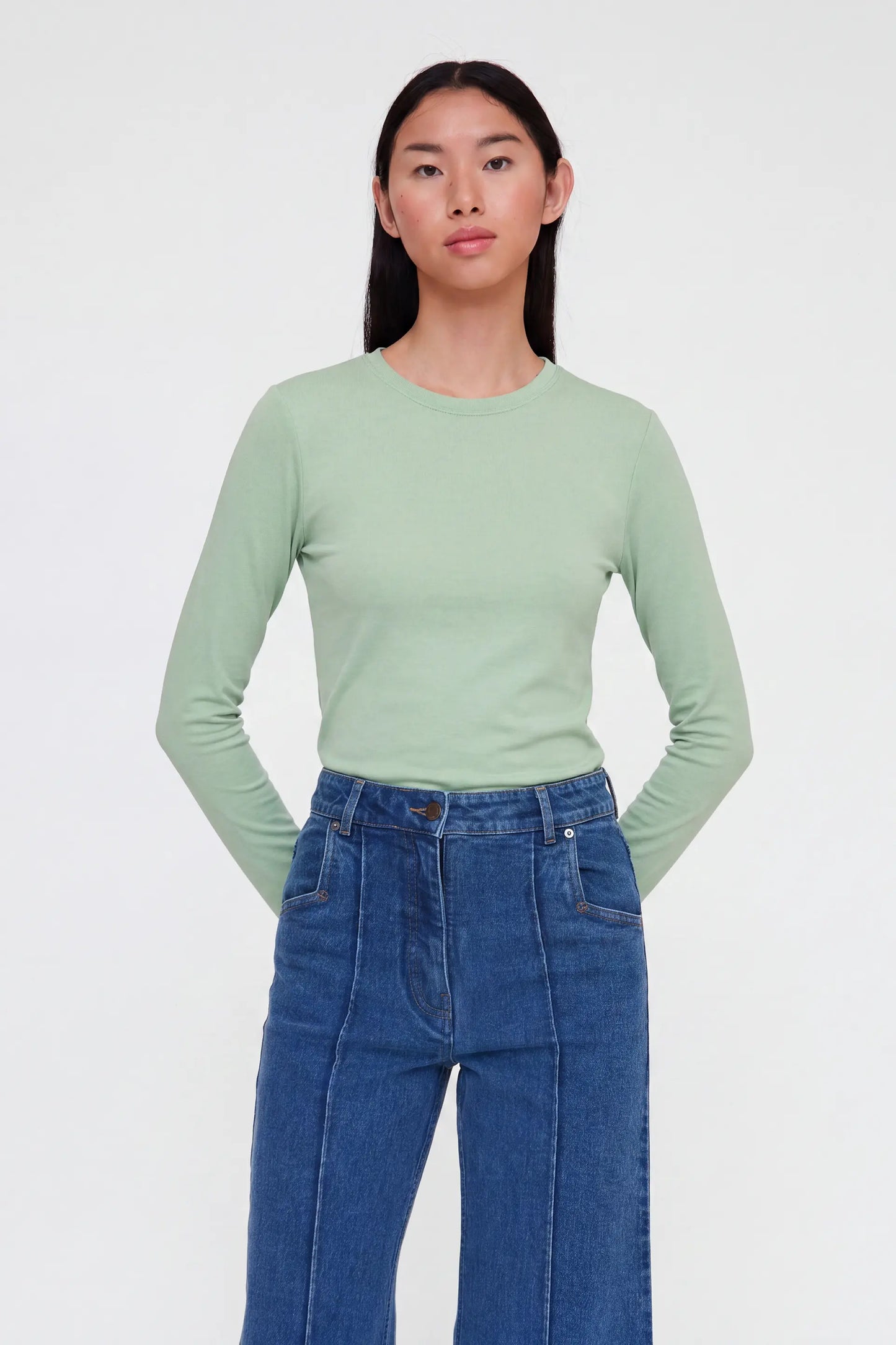 Camiseta básica verde