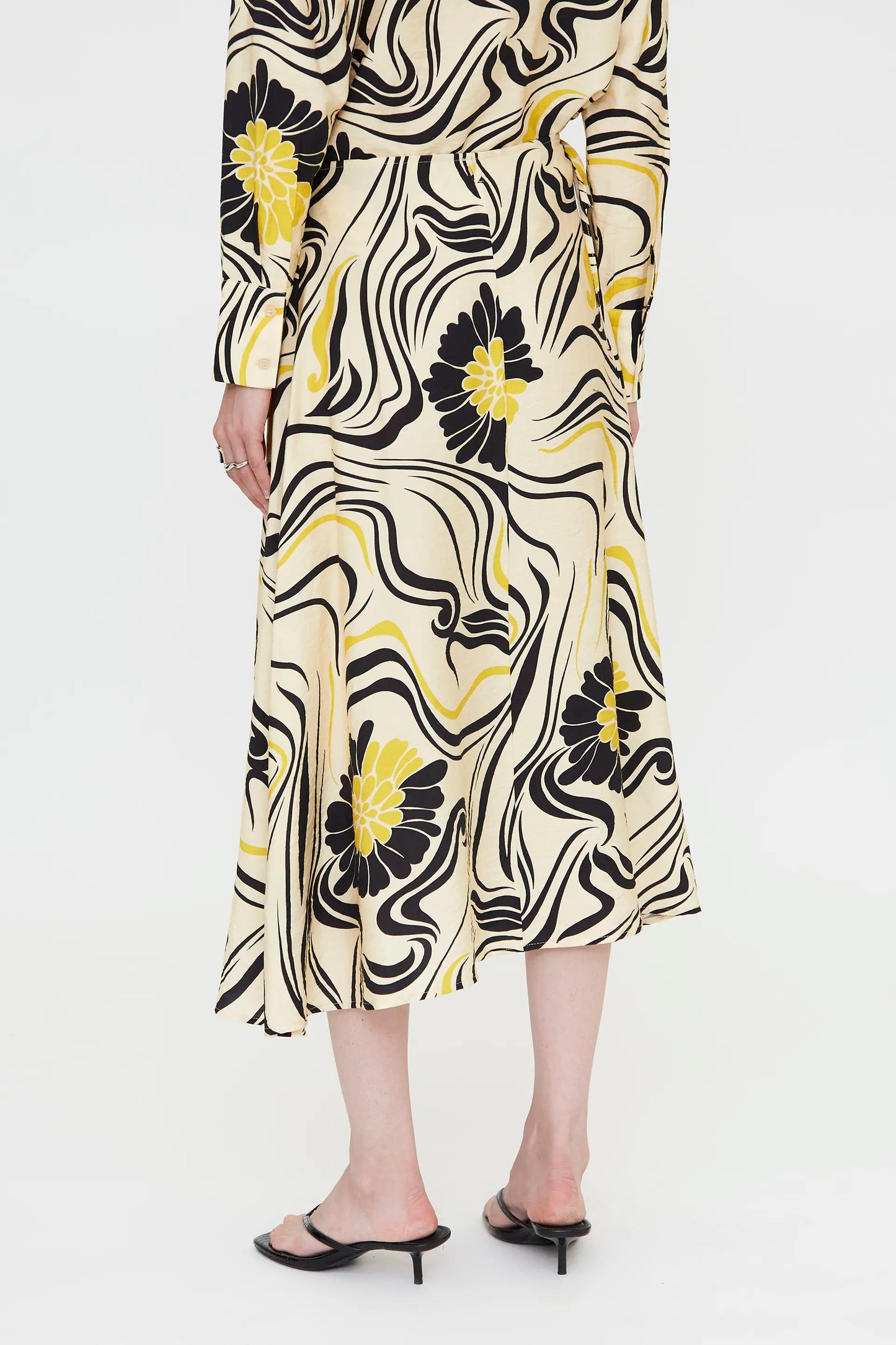 Falda midi con estampado Praga