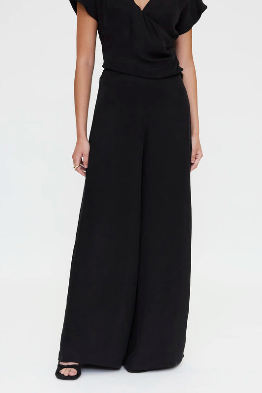Black flowy trousers