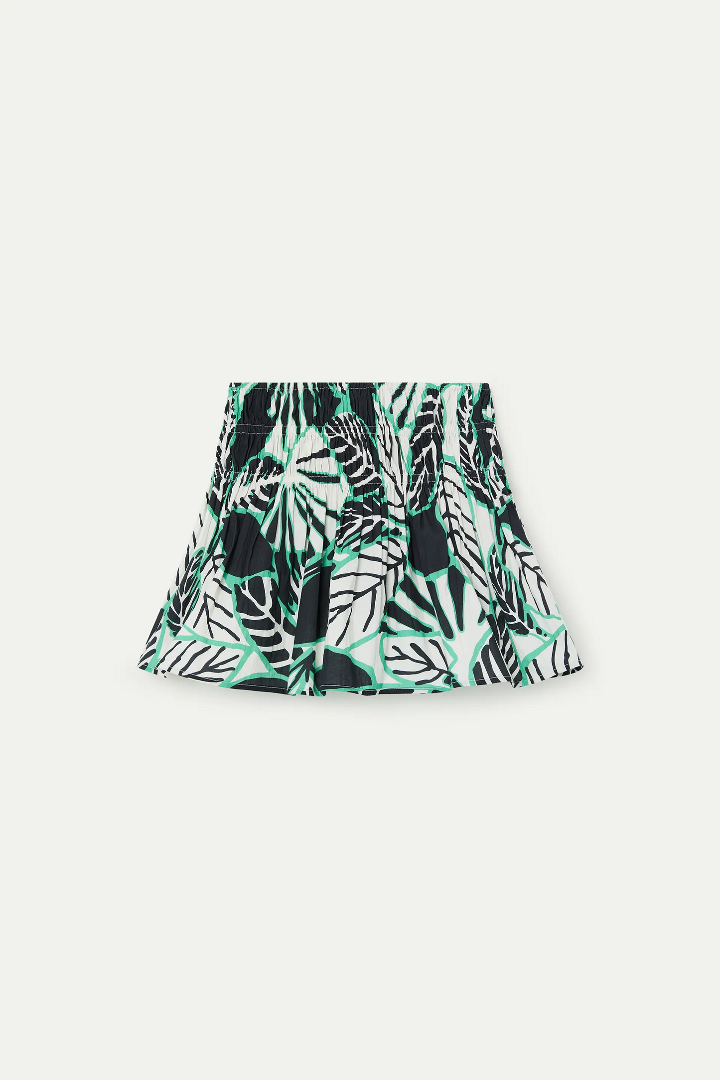 Short skirt with iguana print