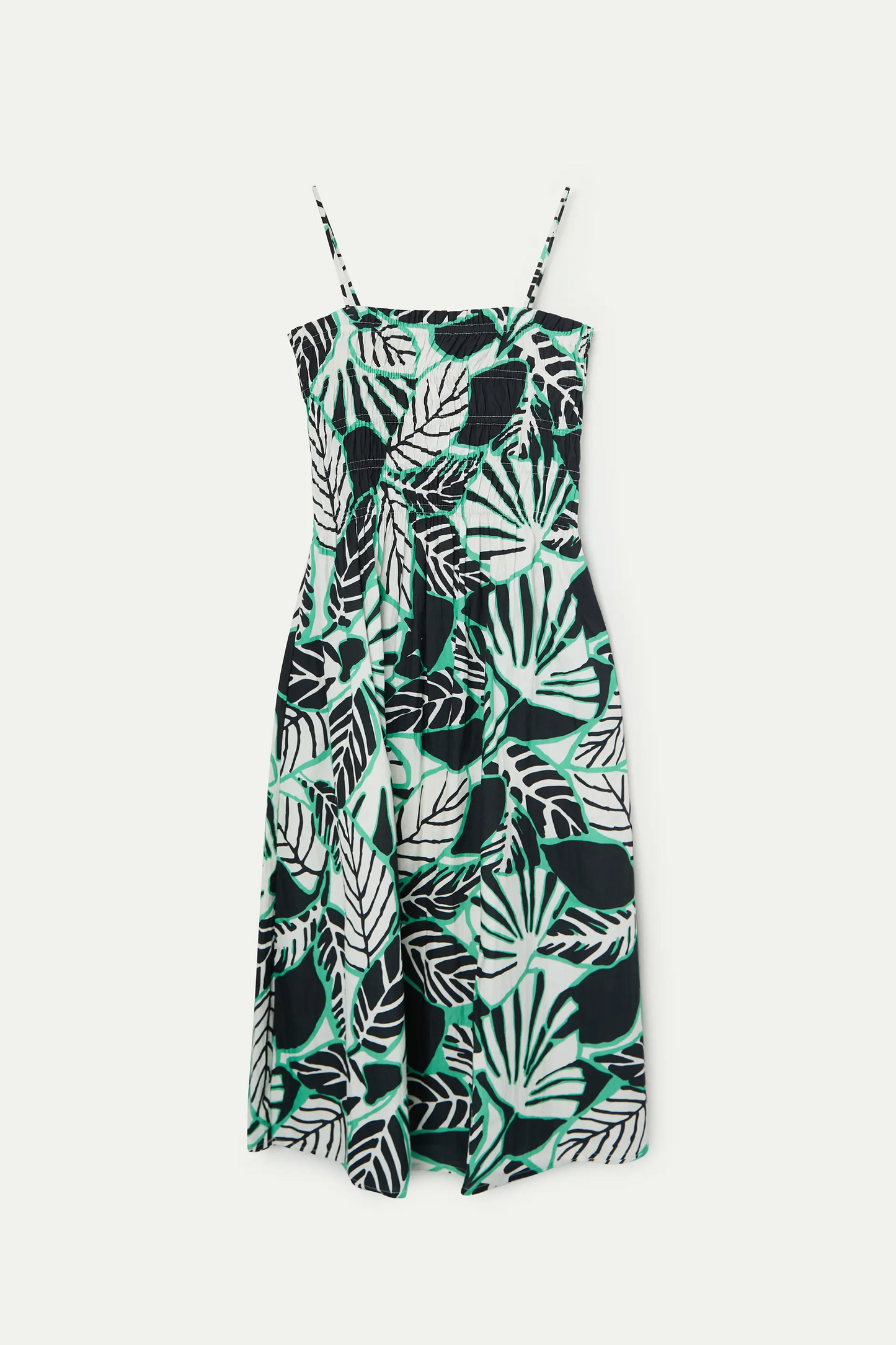 Long dress with iguana print