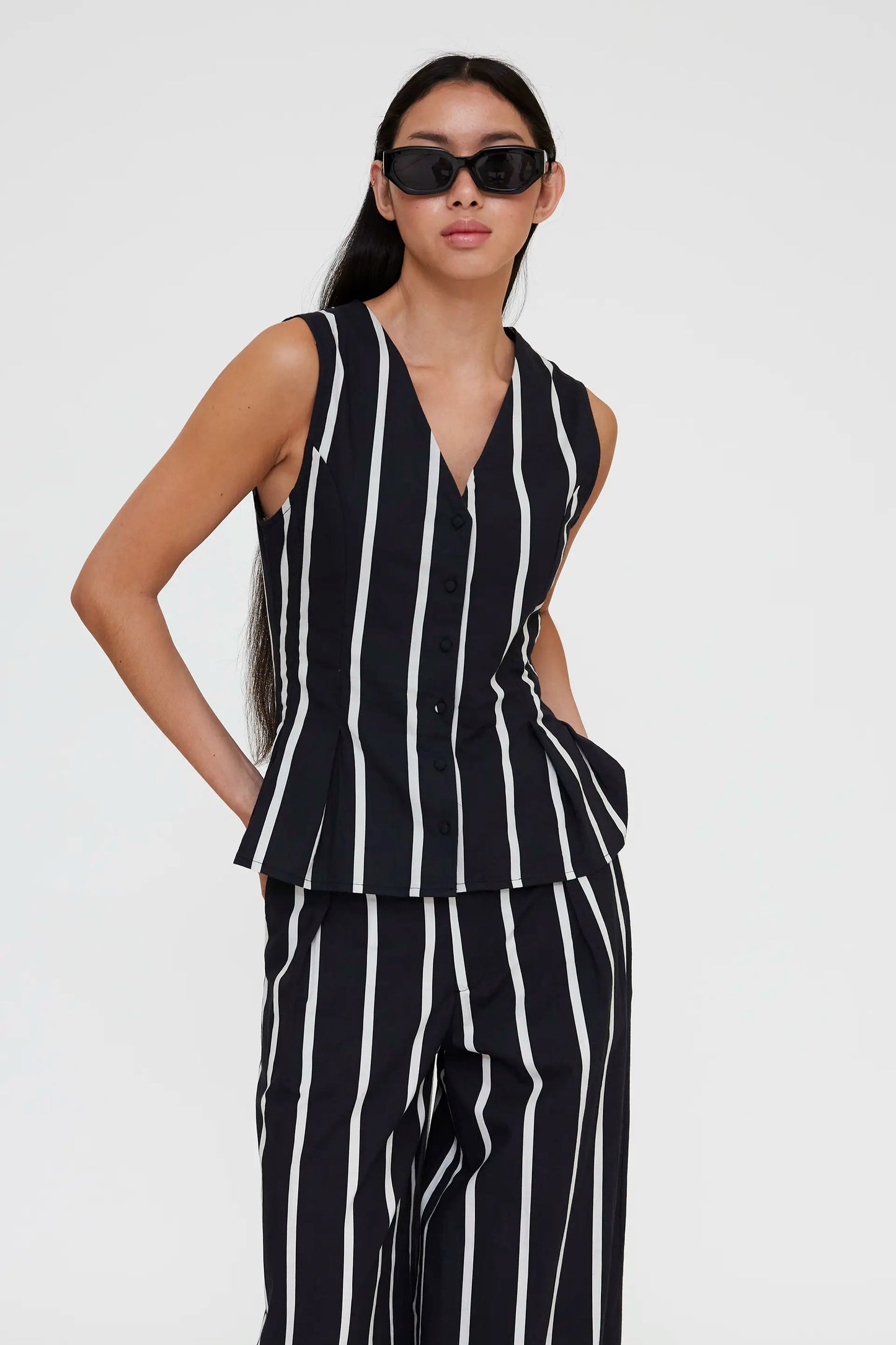 Grimaud Black Print Vest