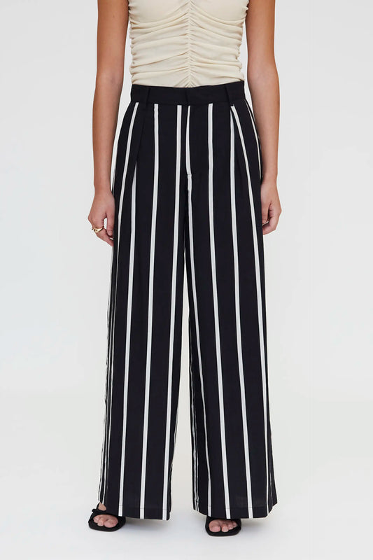 Grimaud Black Print Trousers