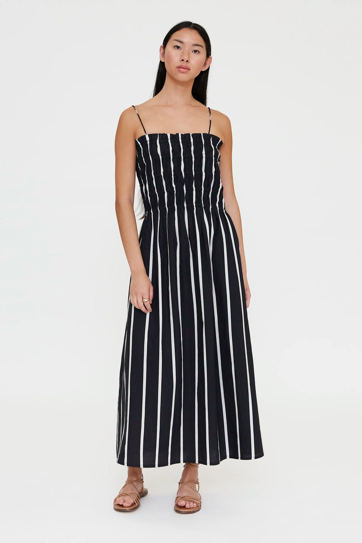 Long dress with Grimaud Black print