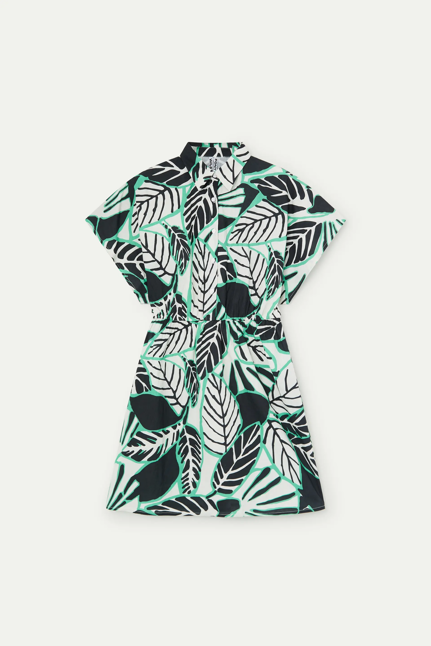 Short dress with iguana print
