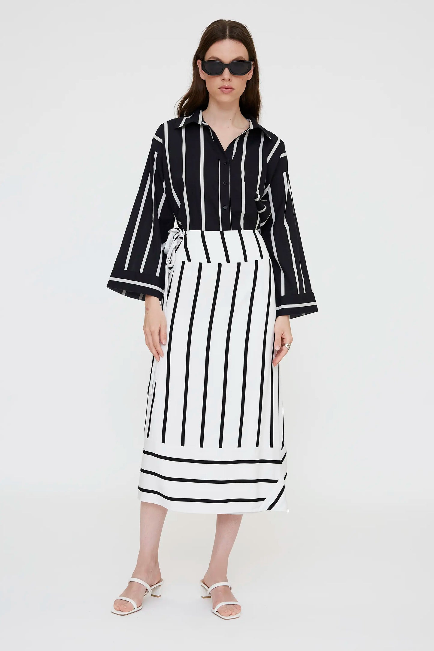 Camisa fluida con estampado Grimaud Black