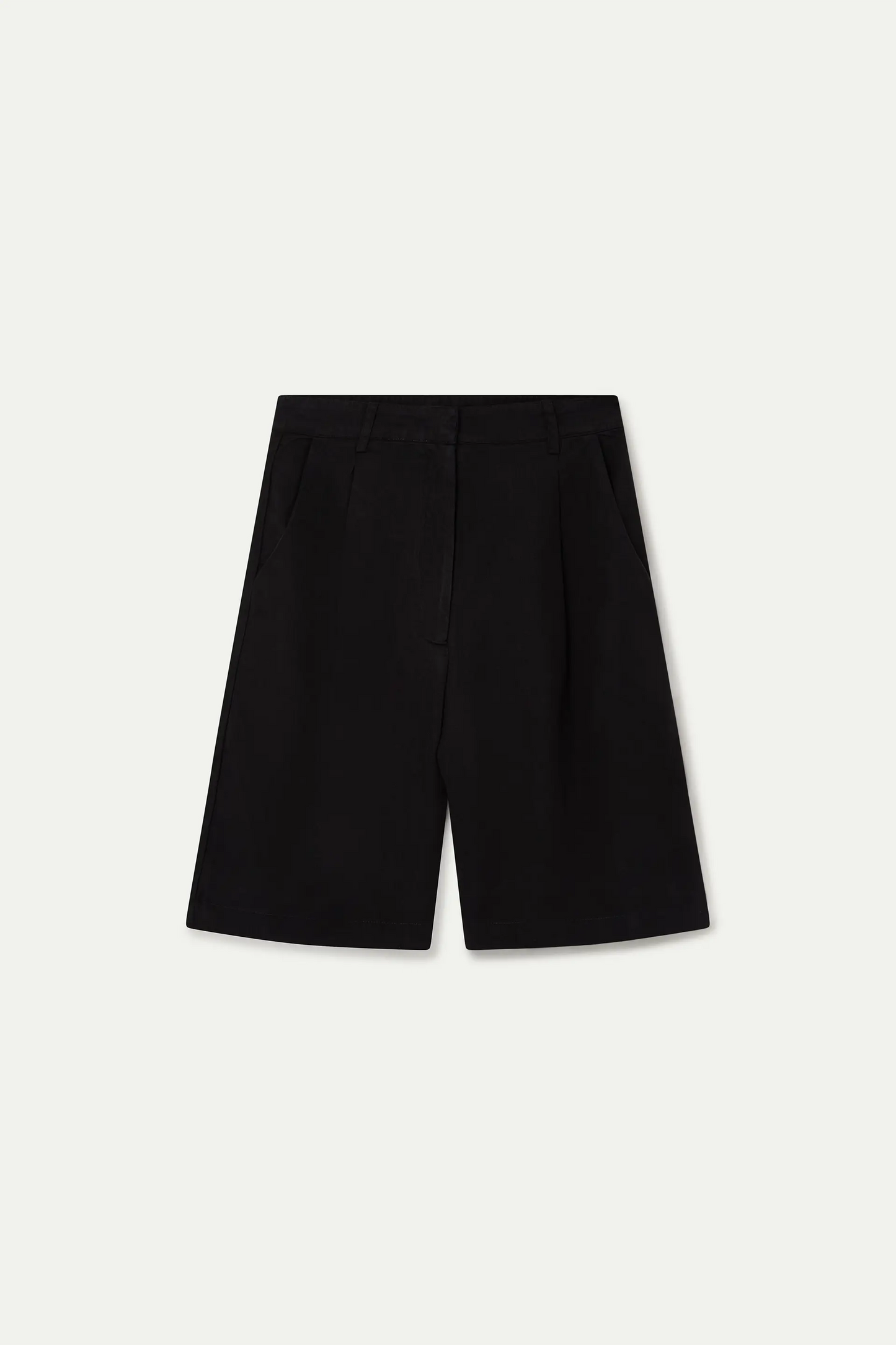 Black high-waisted shorts