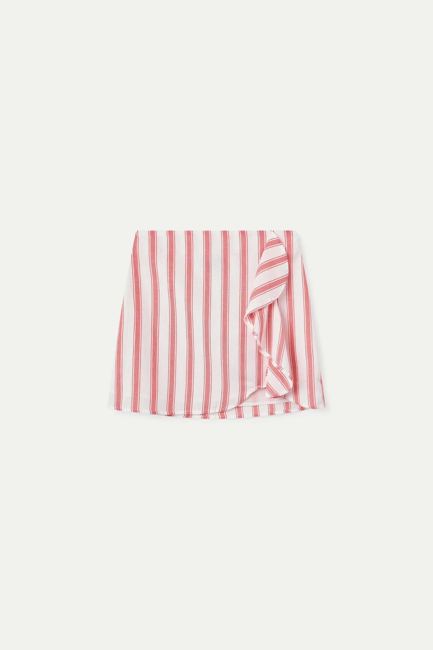 Short skirt with Emberglow Stripes print