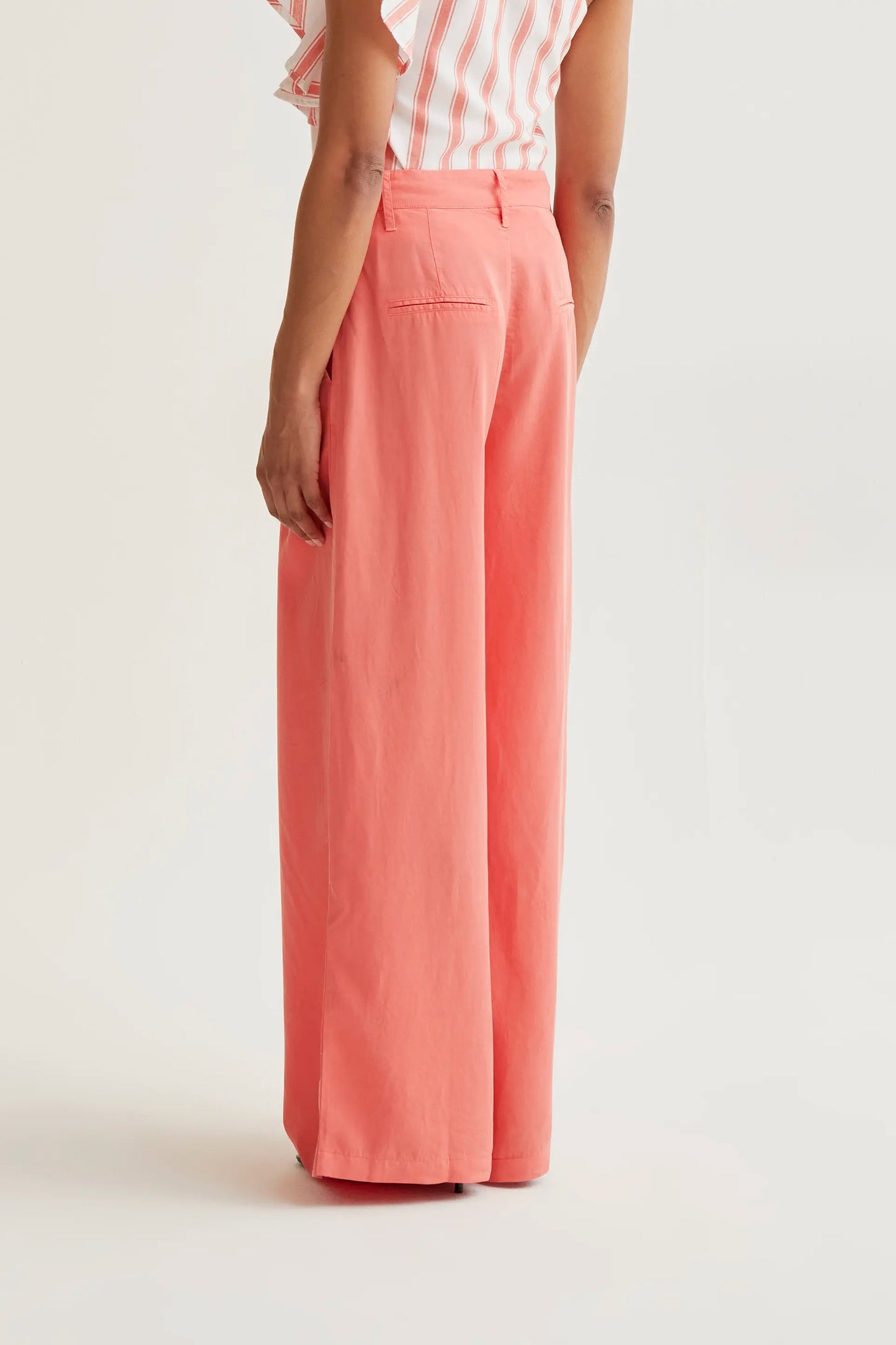Coral wide leg trousers