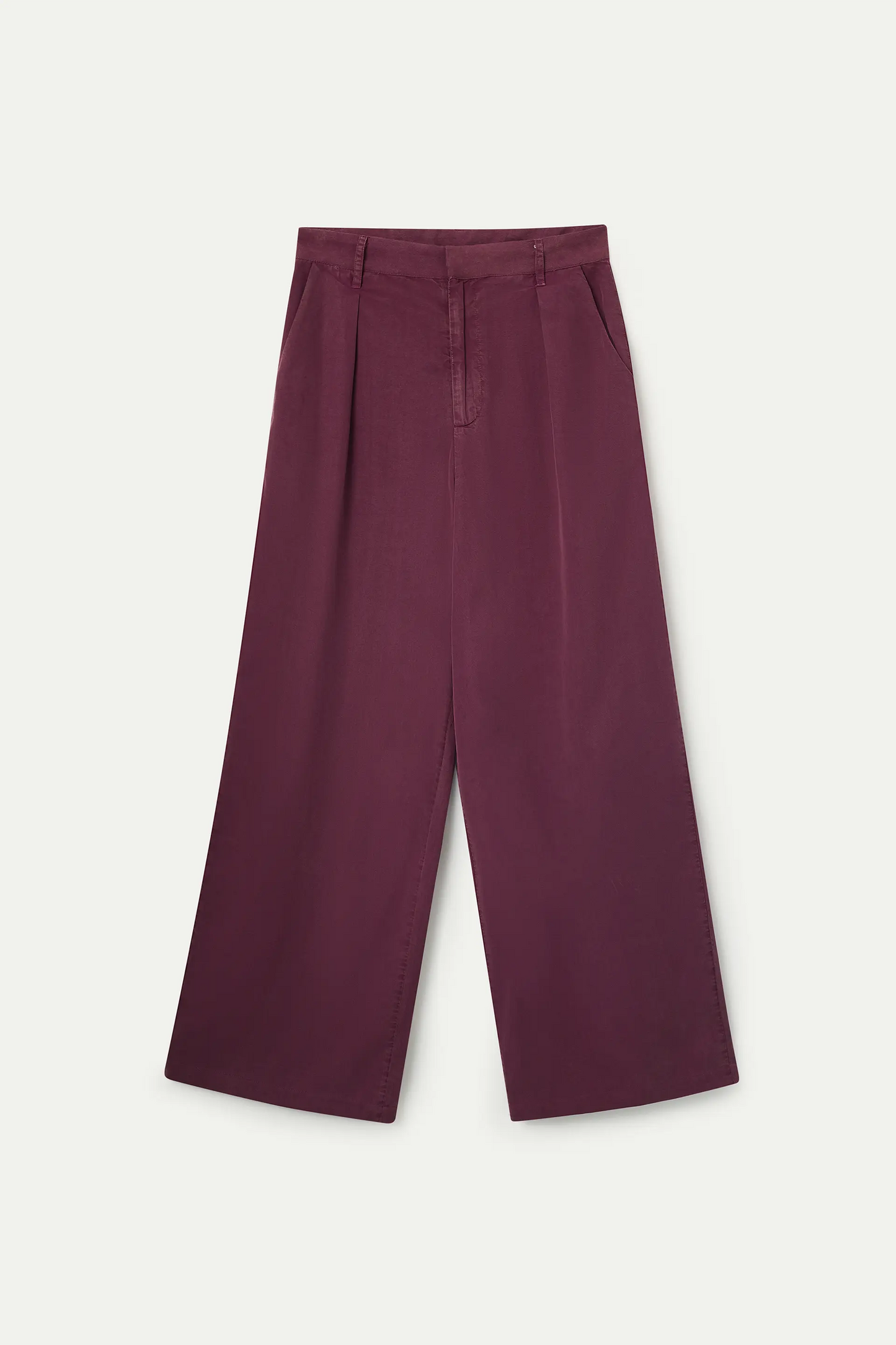 Brown wide leg trousers