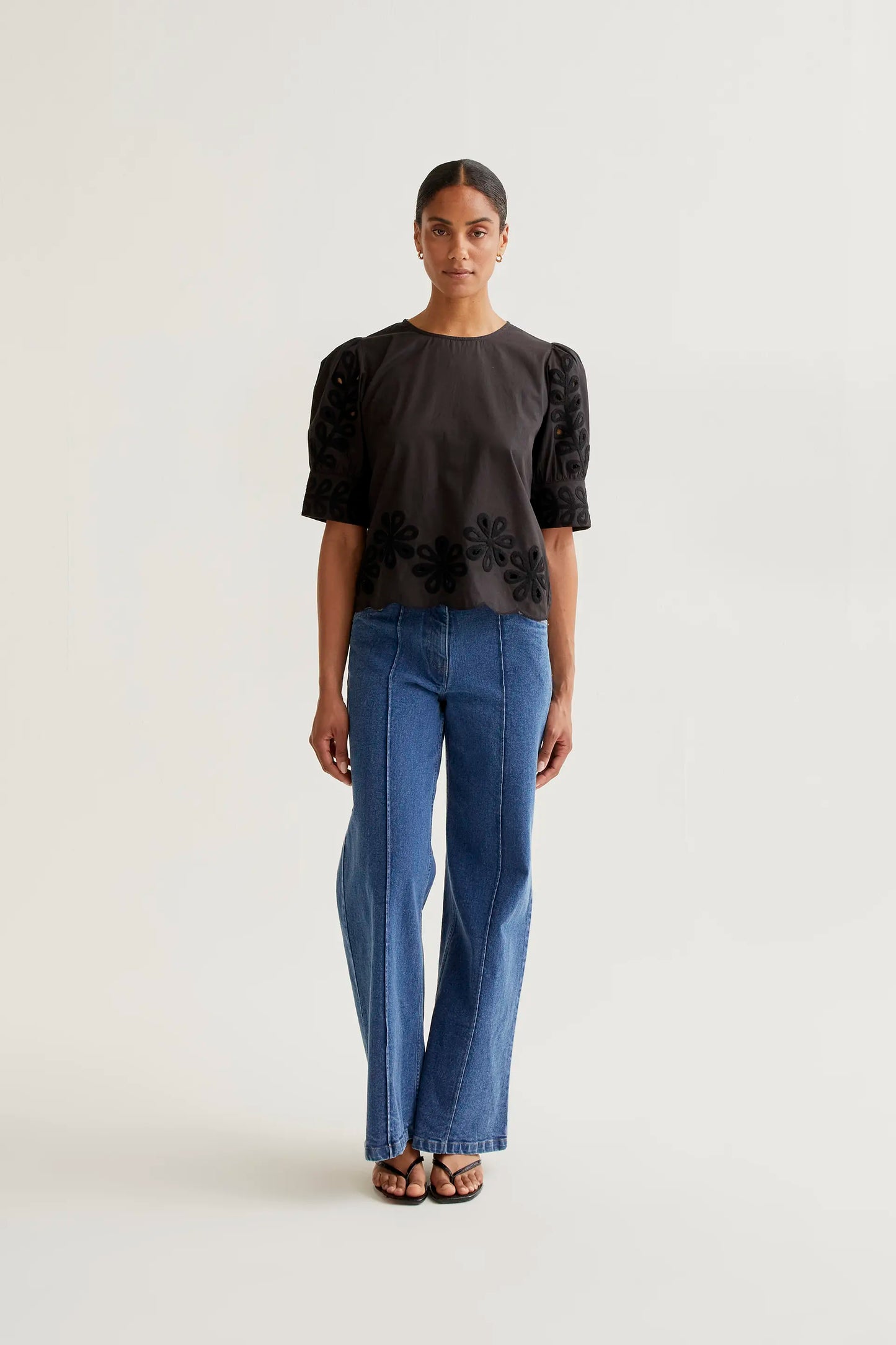 Top 100% cotton black