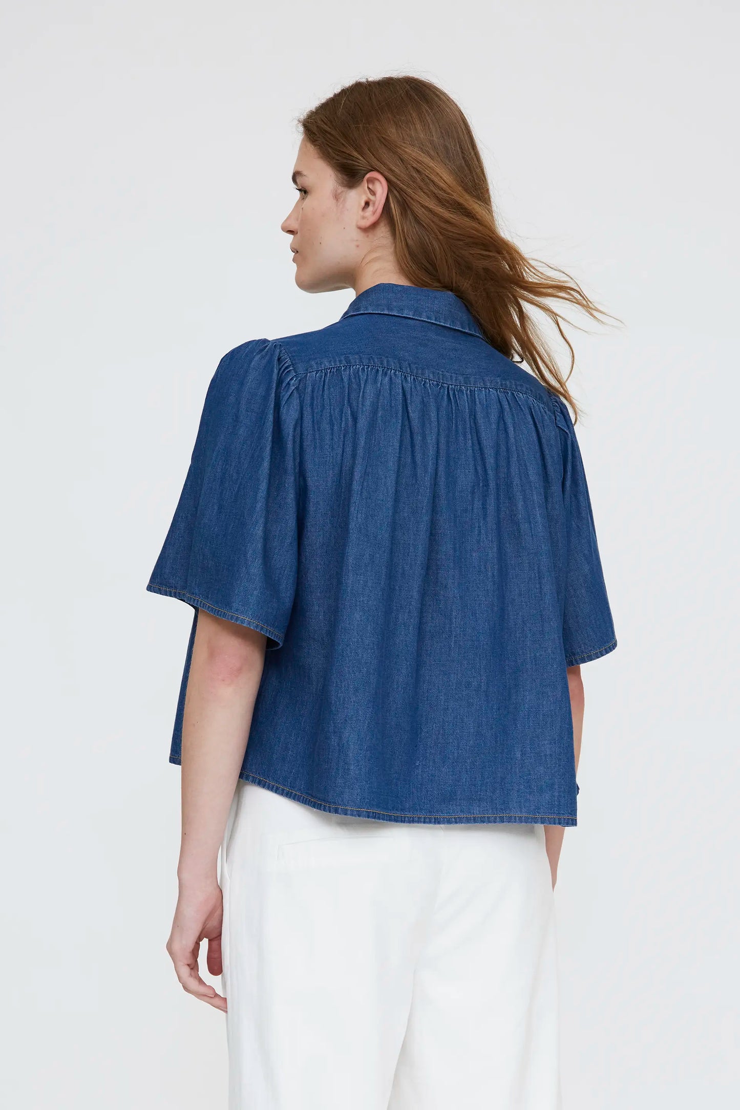100% cotton chambray shirt