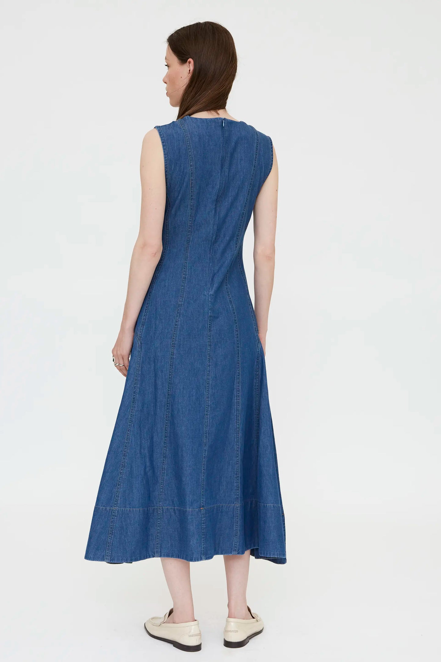 100% cotton chambray dress