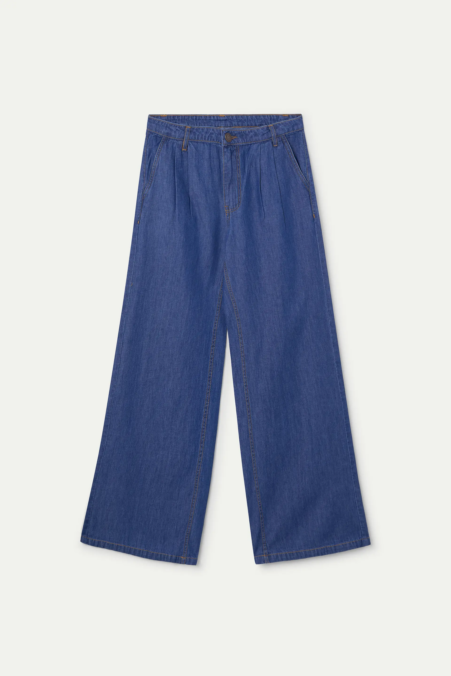 100% cotton chambray pants
