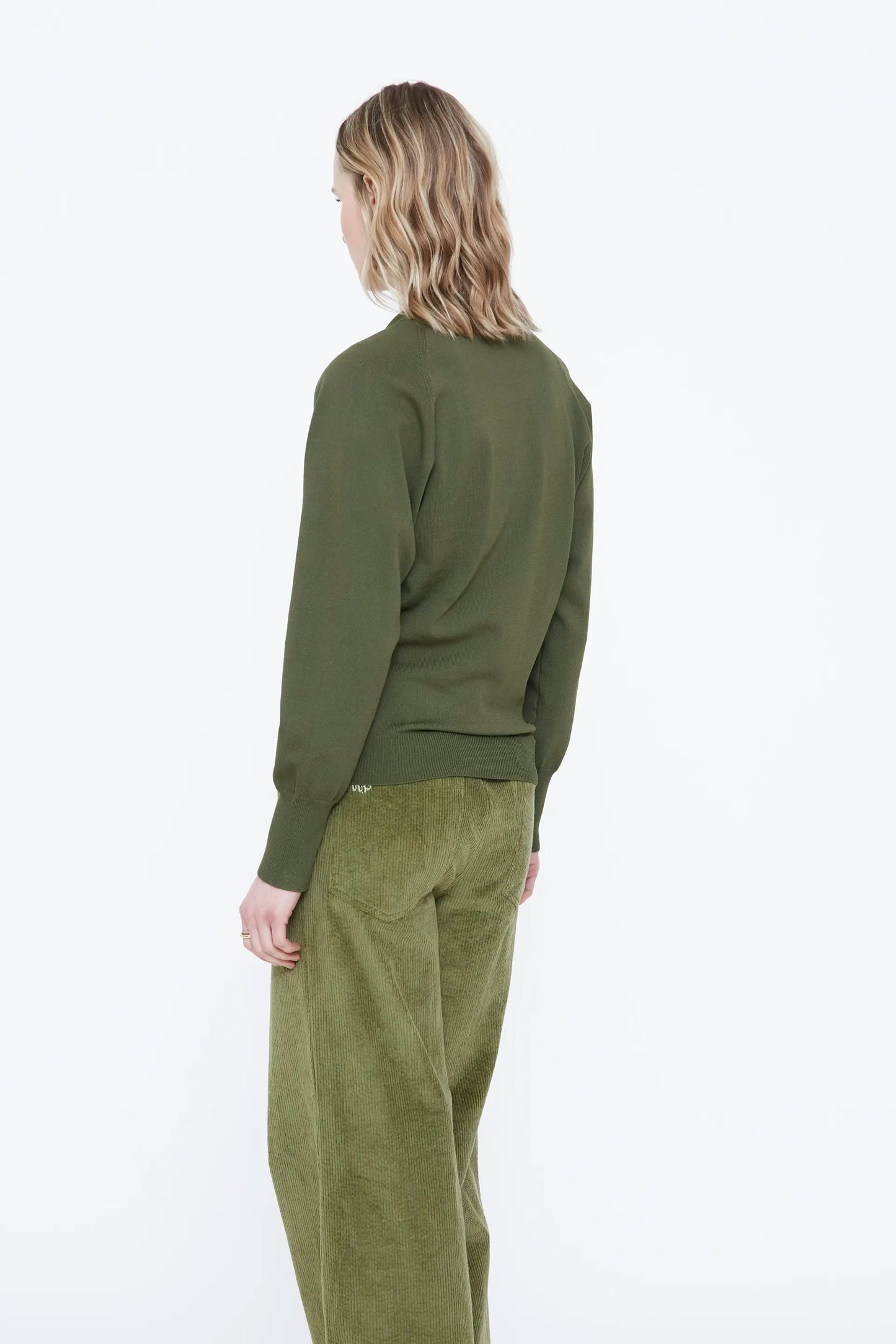 Jersey cruzado verde oliva