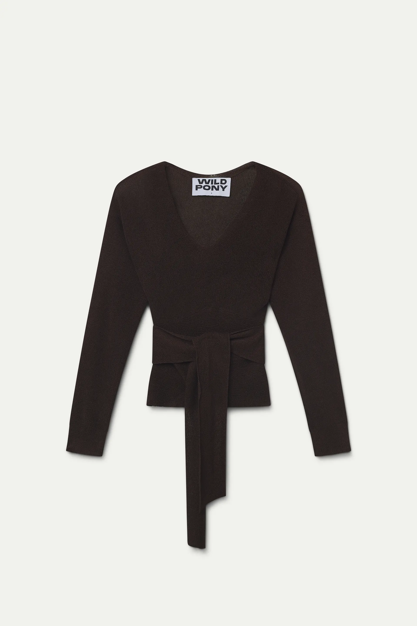 Brown jersey with ties