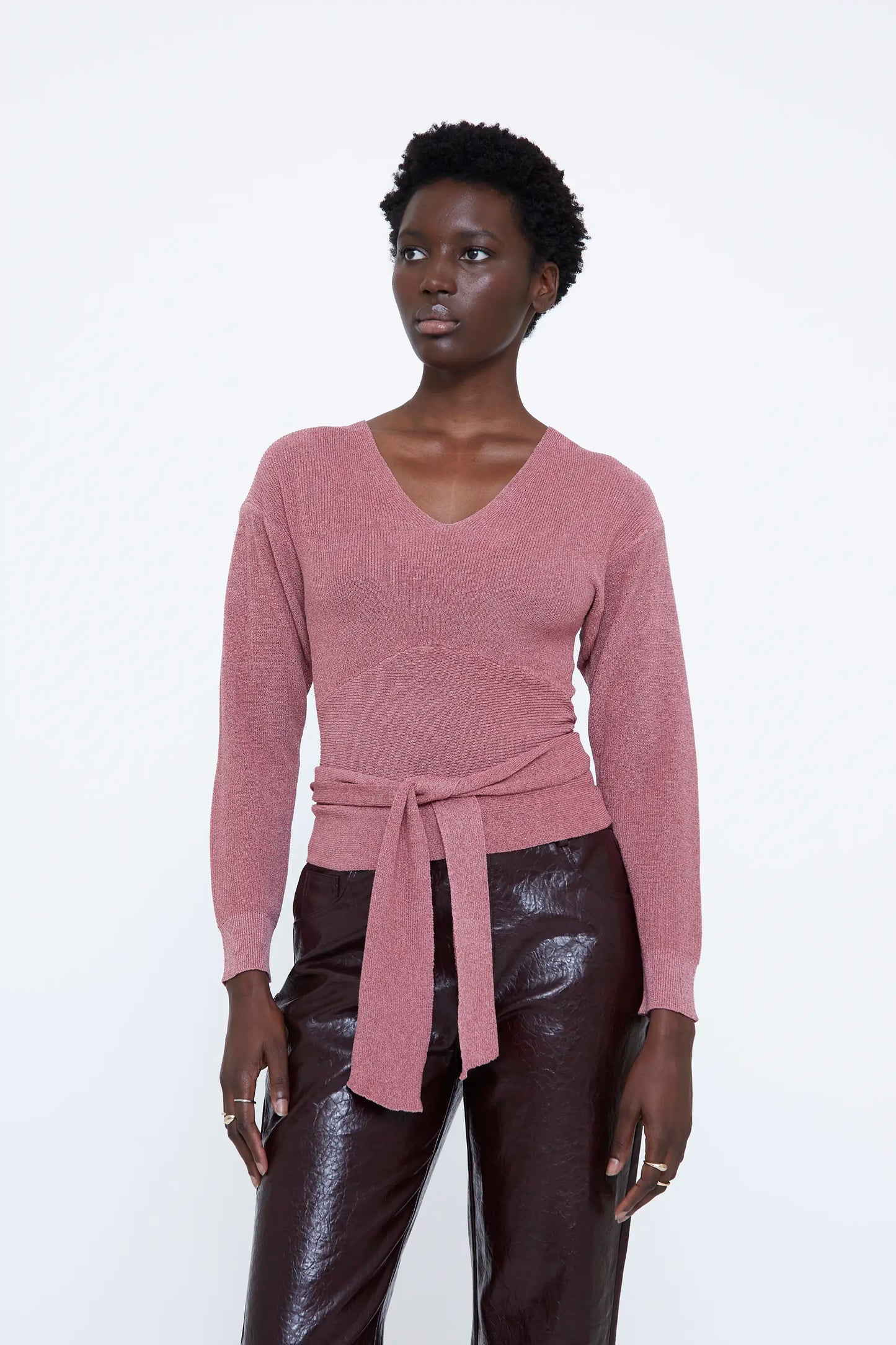 Jersey rosa con lazada