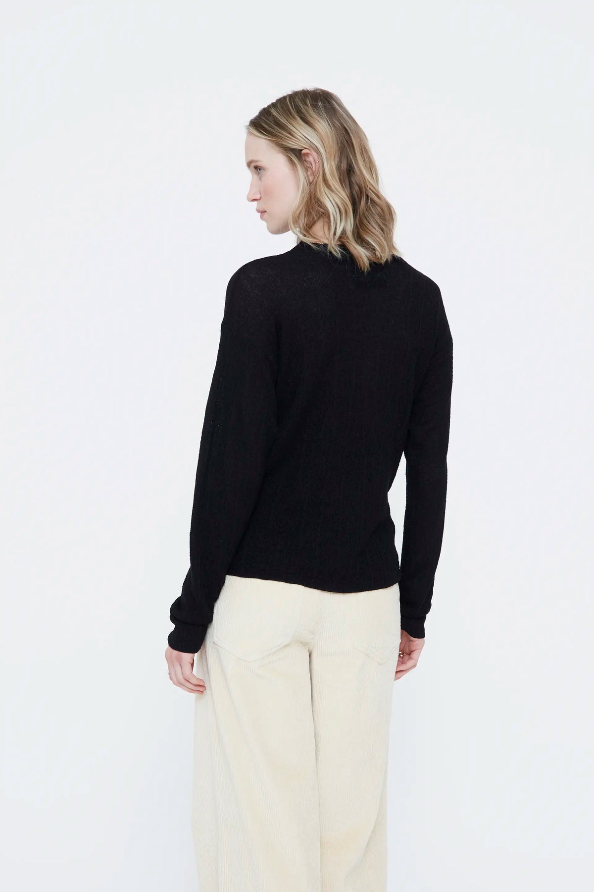Jersey con textura negro