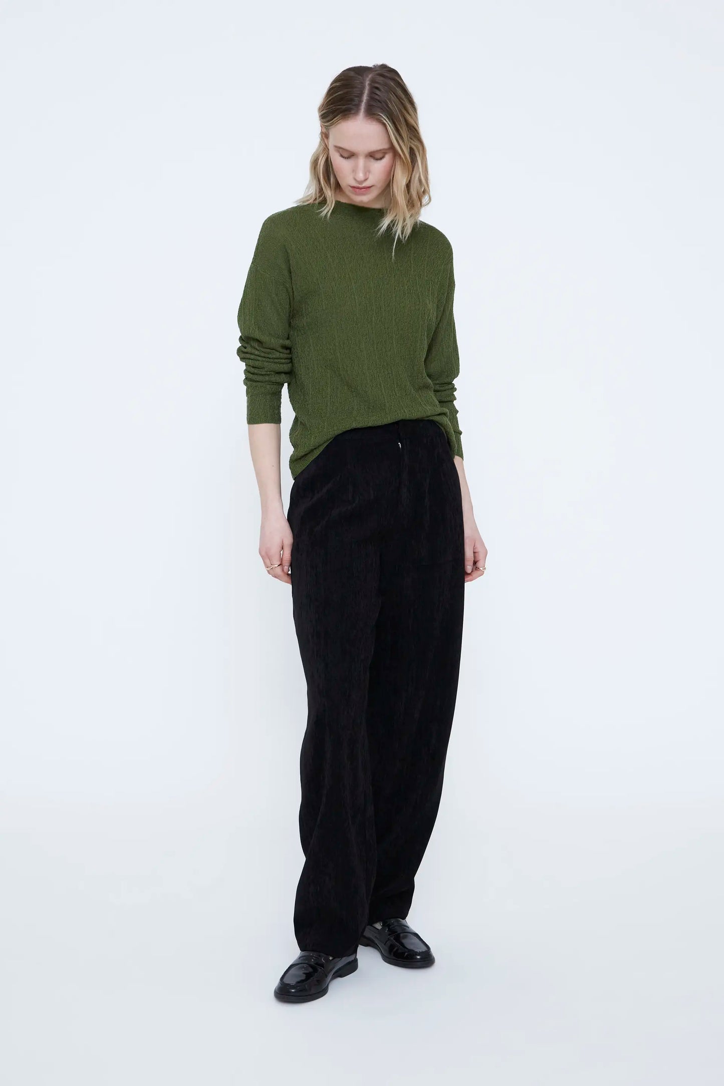 Jersey verde con textura