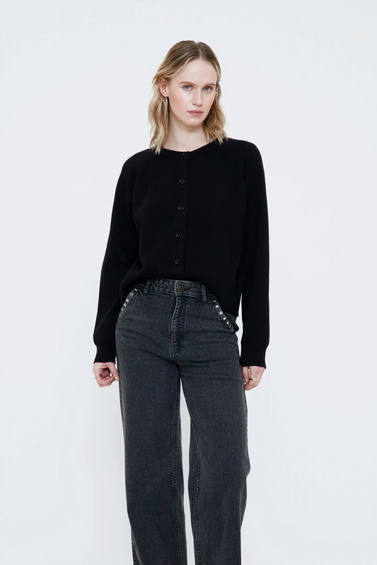 Basic black cardigan