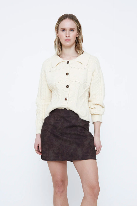 Off-white chain stitch cardigan
