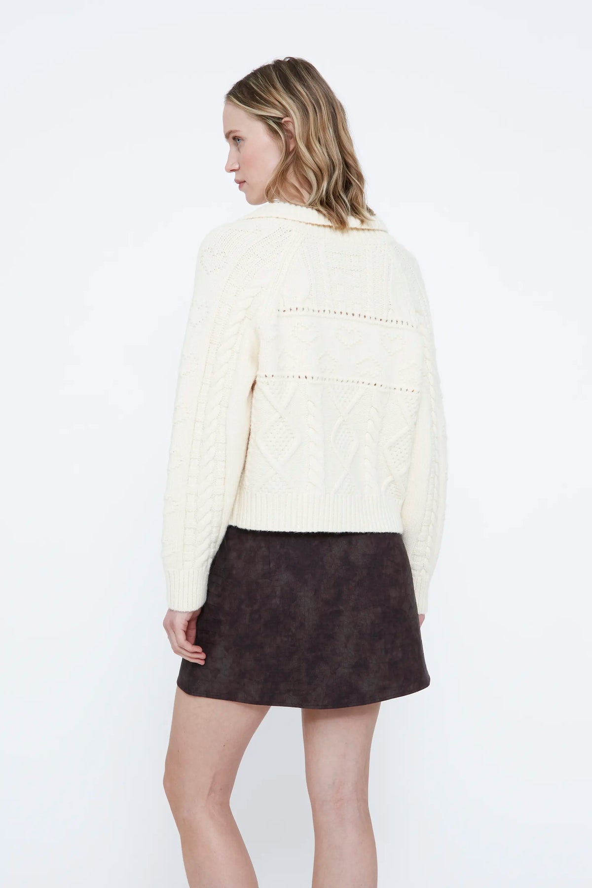 Off-white chain stitch cardigan