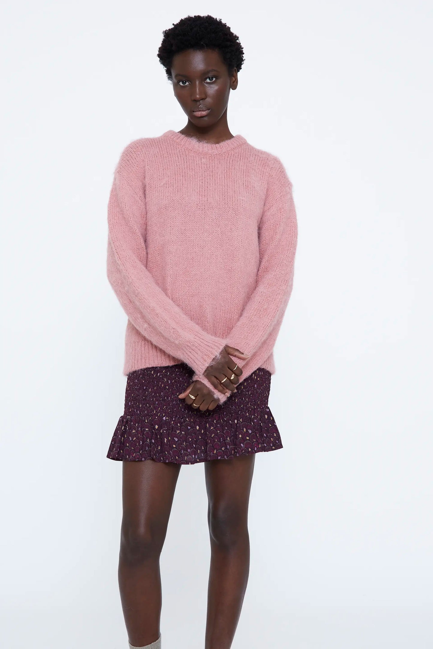 Jersey básico rosa claro