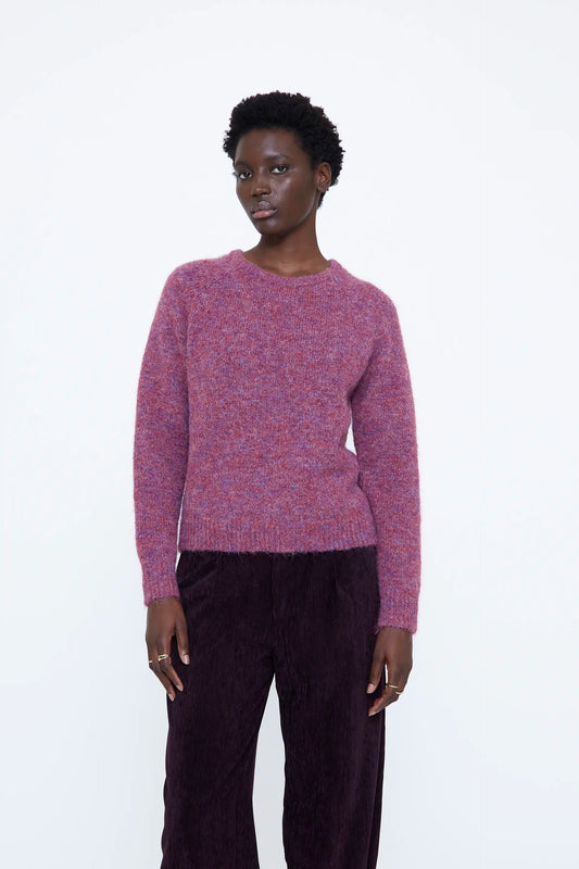 Jersey mezcla lana fucsia