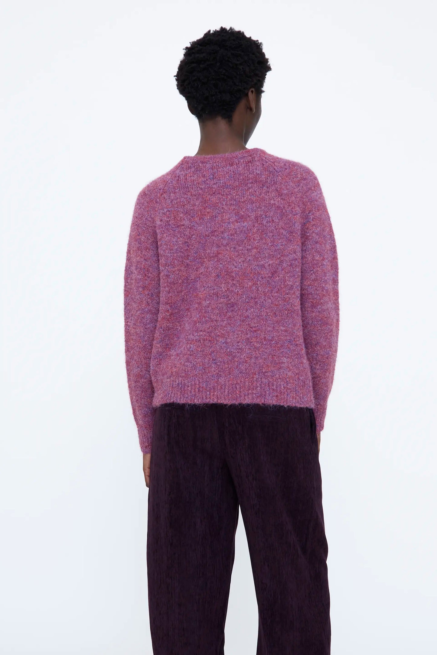 Jersey mezcla lana fucsia