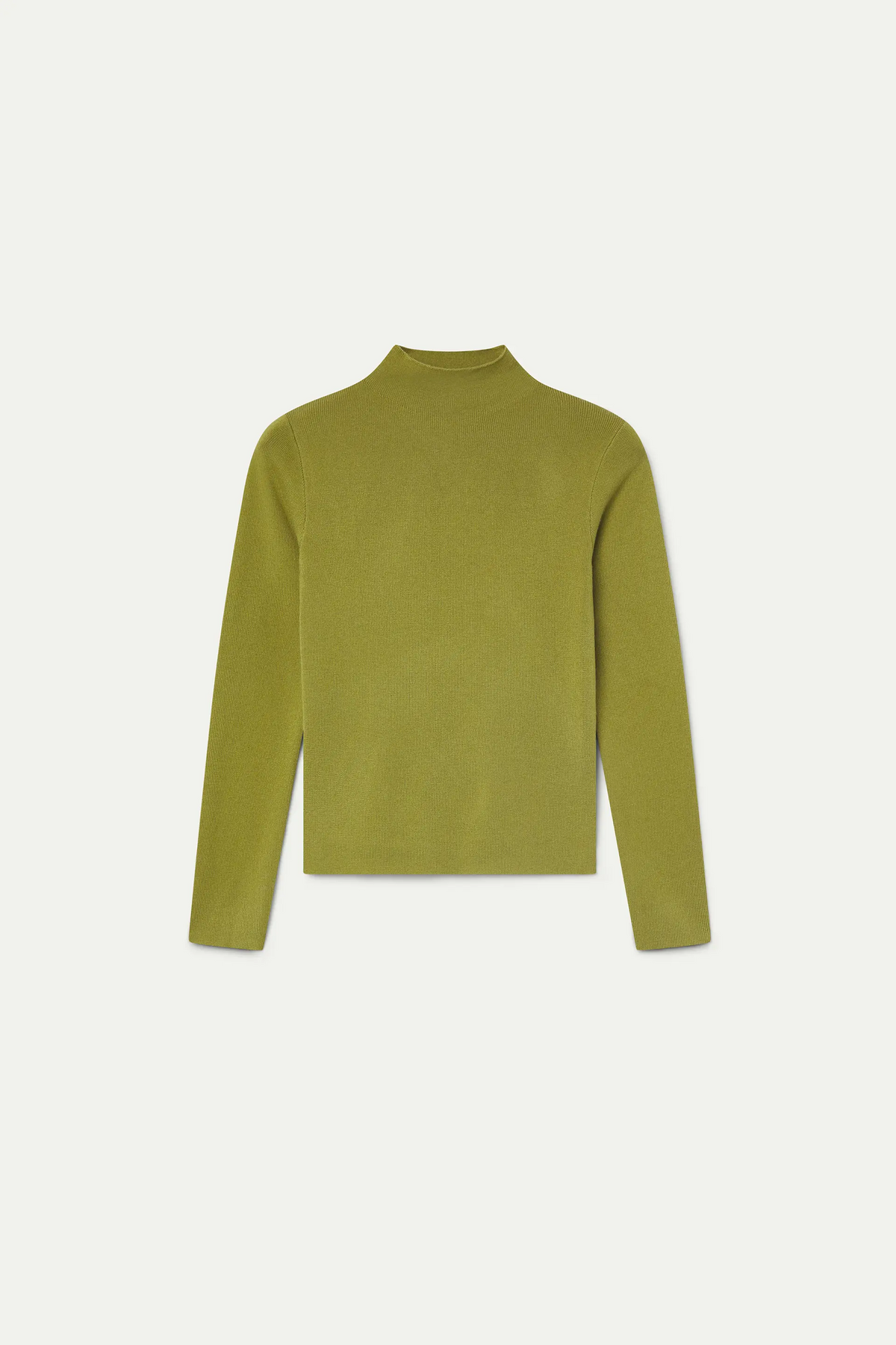 Top cuello alto verde