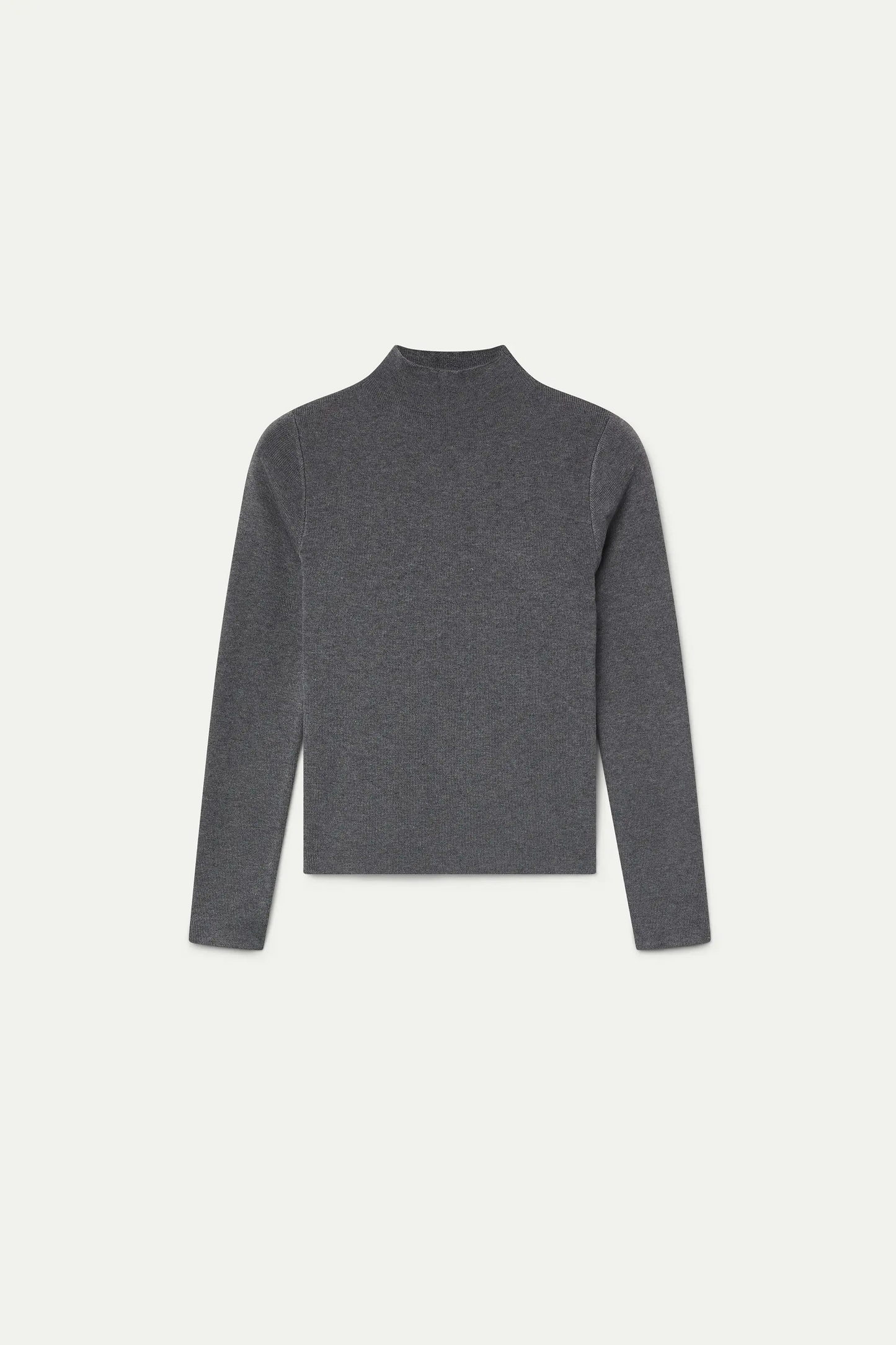 Grey turtleneck top