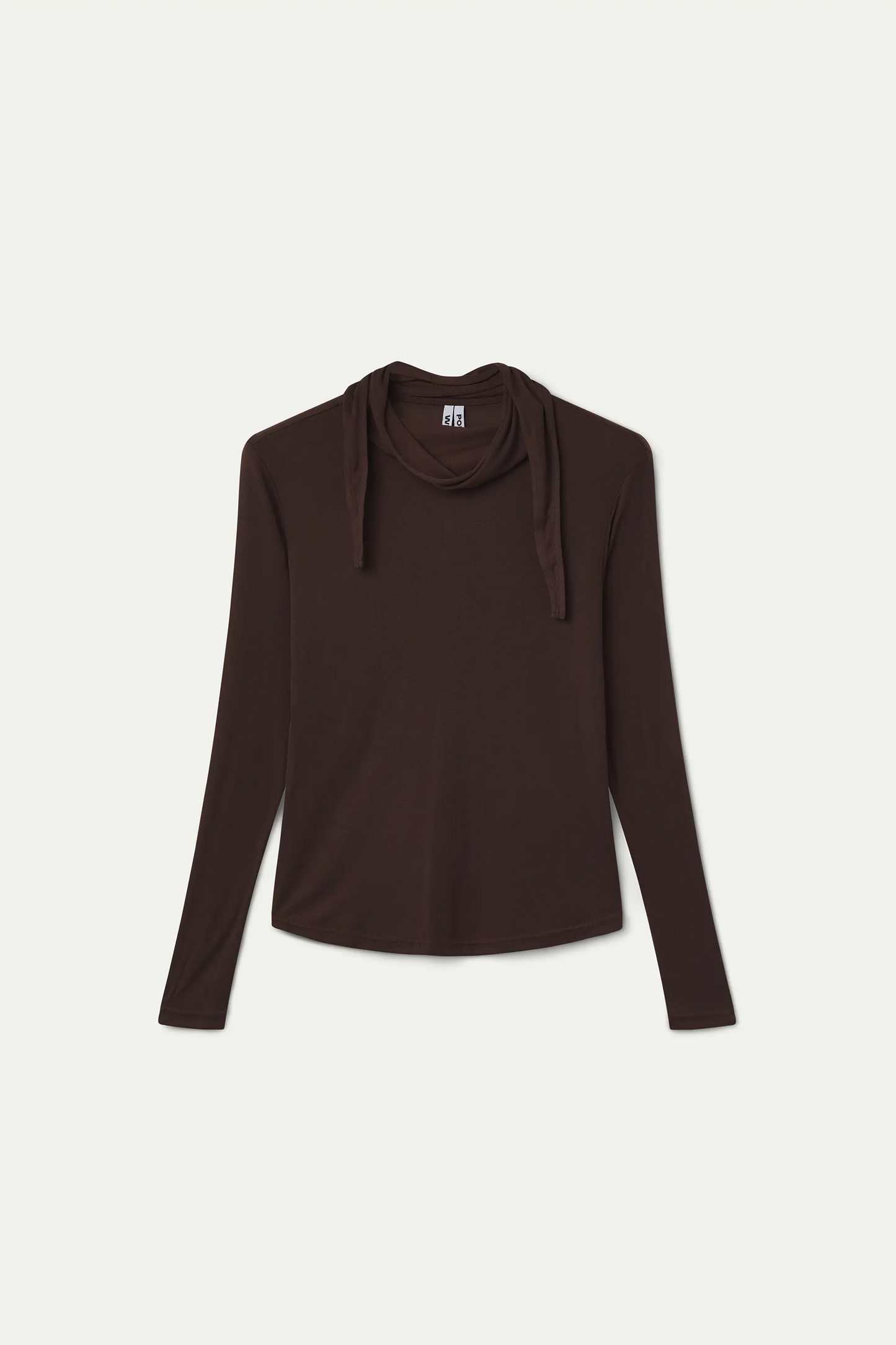 Camiseta marrón con lazada