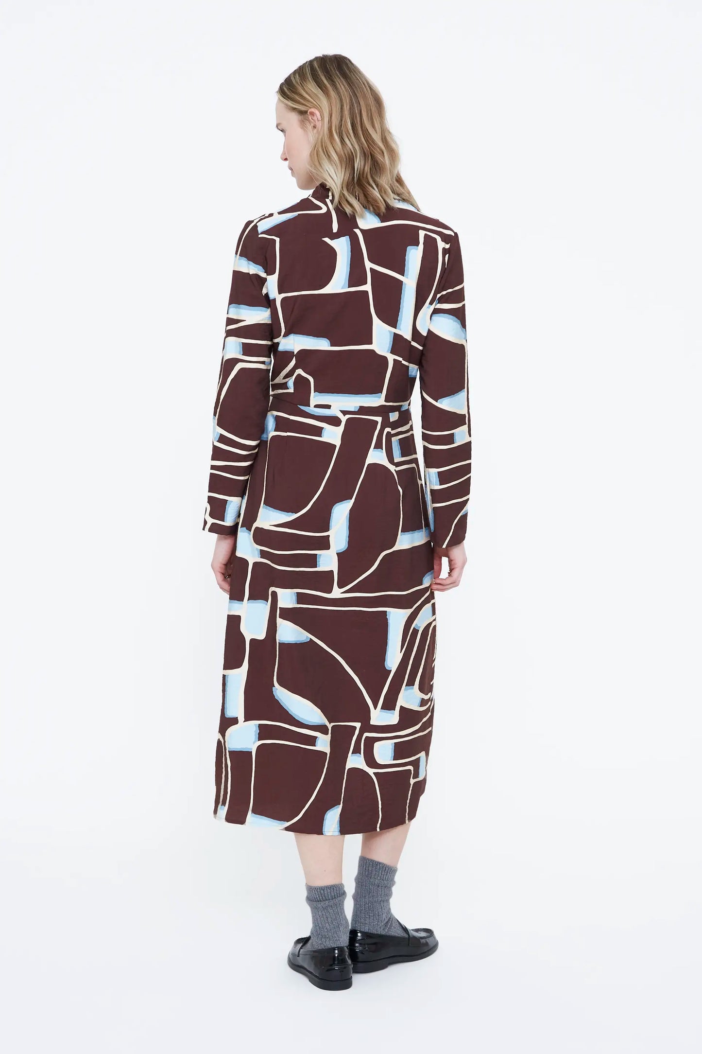 Vestido midi con estampado Bombón