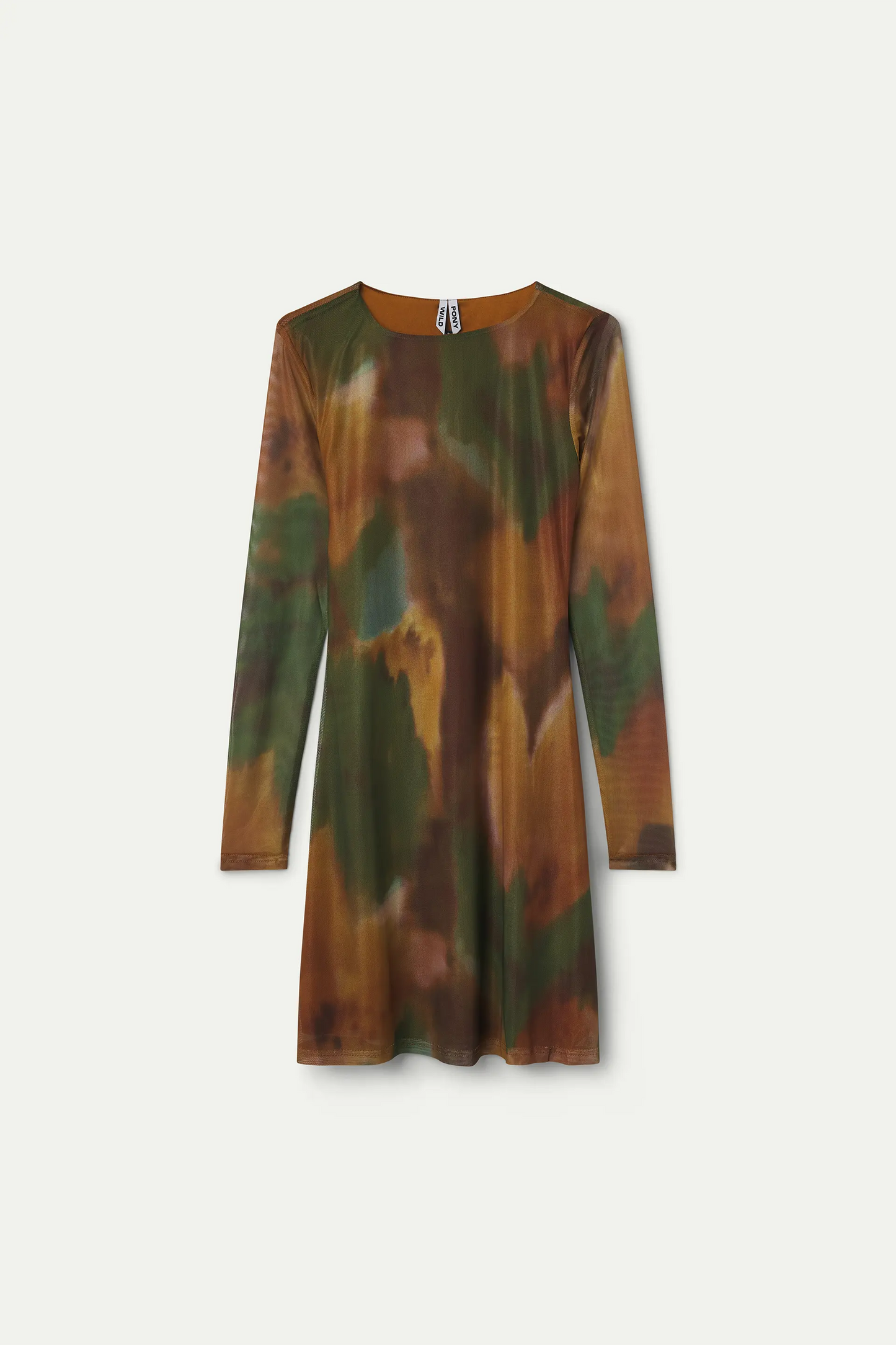 Short dress with Maple print