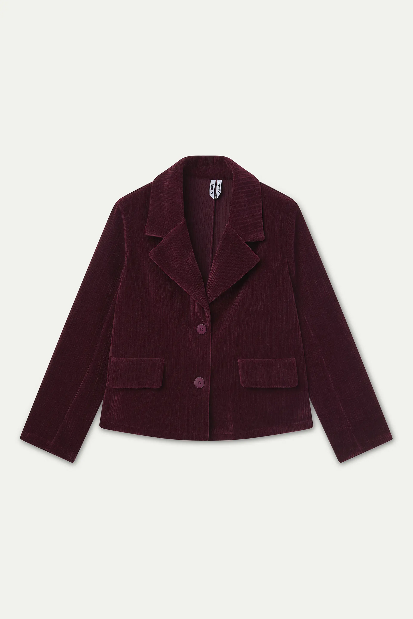 Blazer terciopelo burdeos