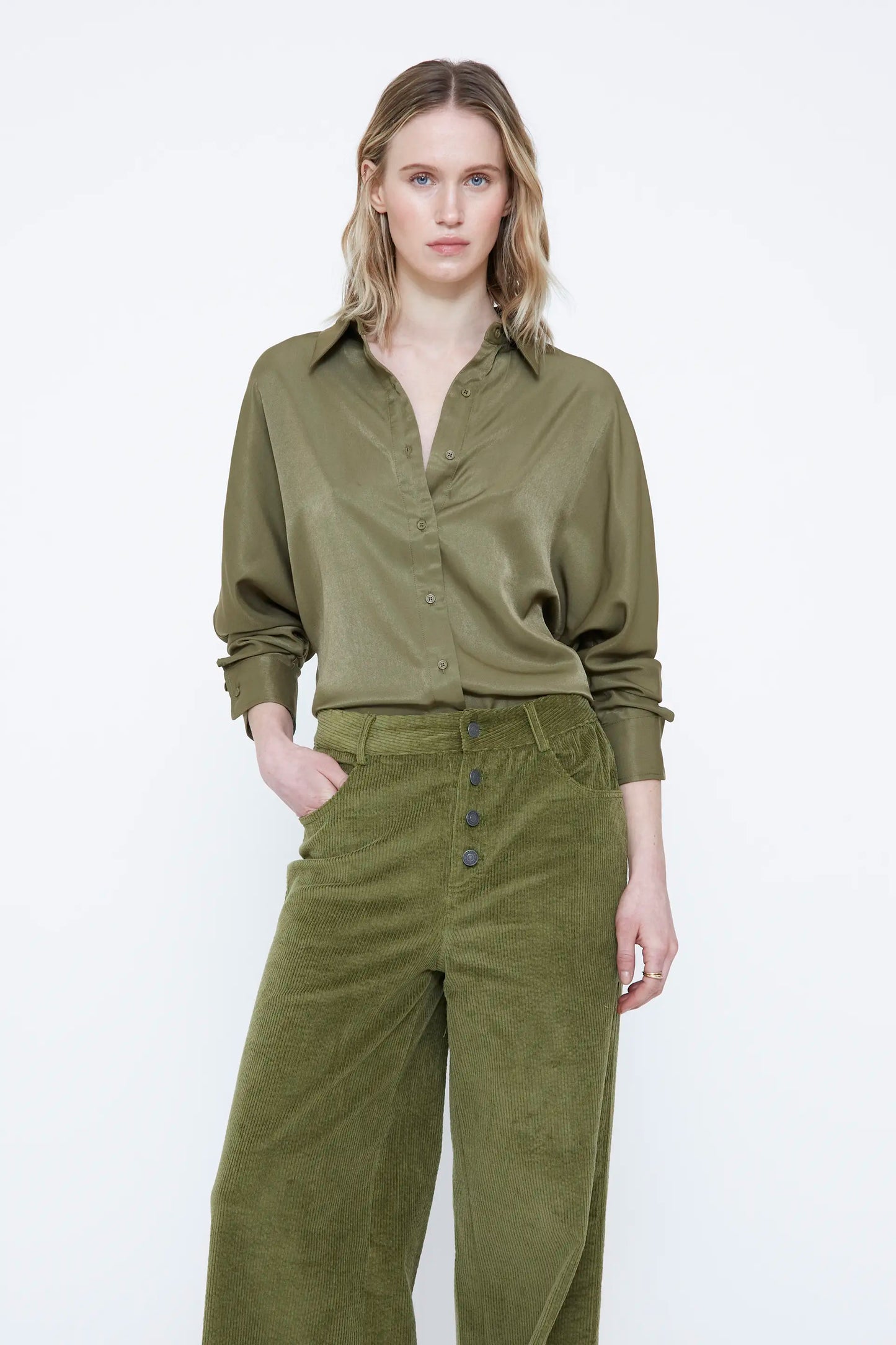 Camisa santin verde oliva