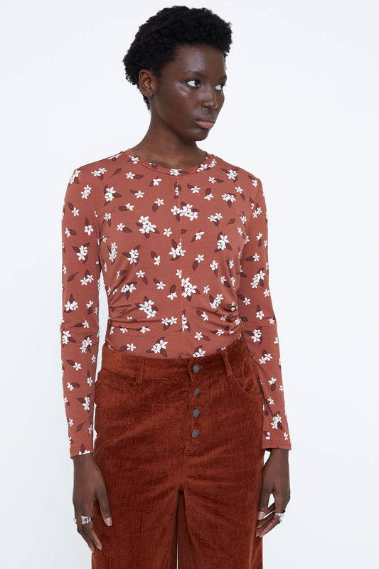 Almond Flower Print T-Shirt