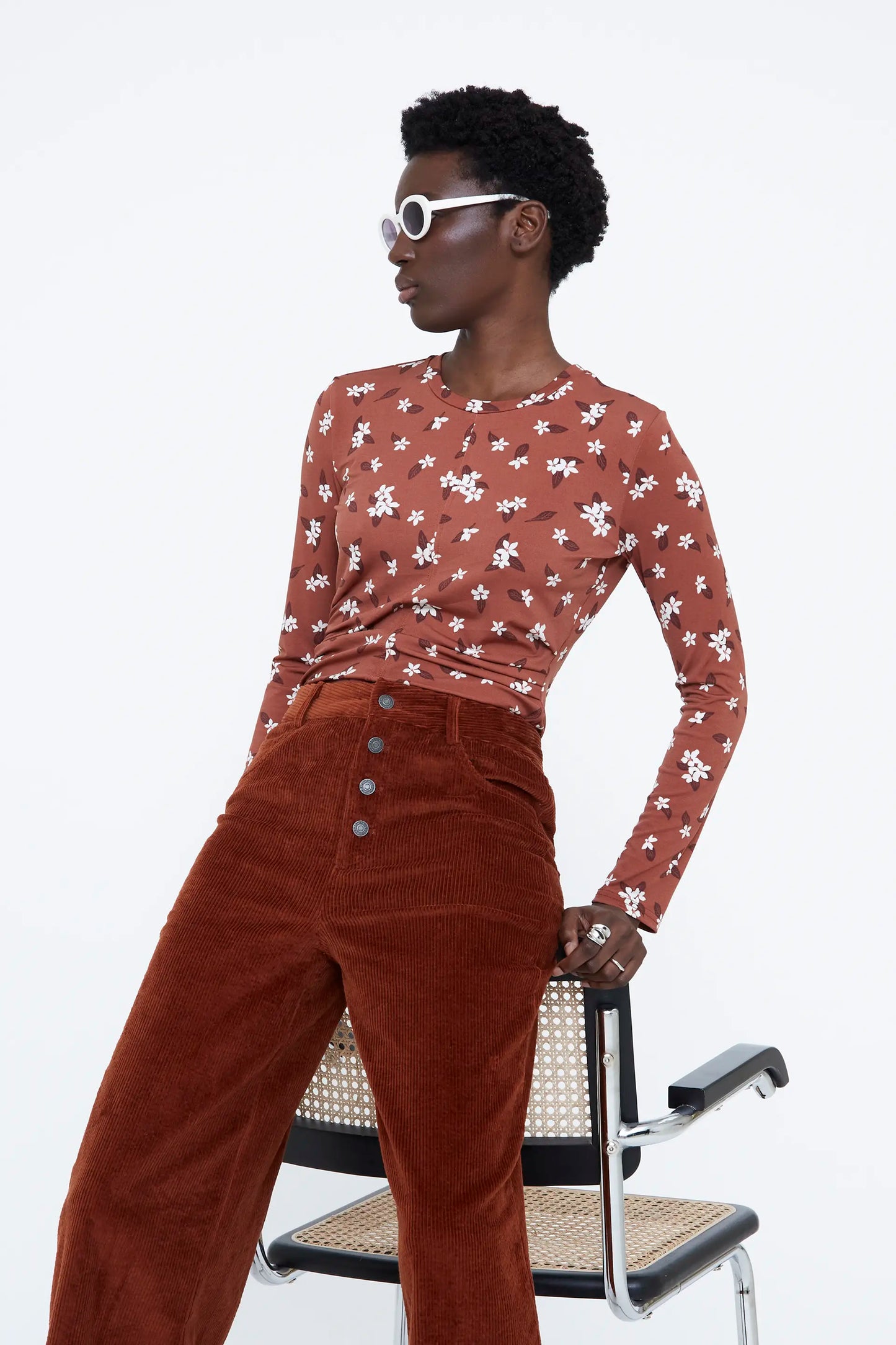 Camiseta con estampado Almond Flower