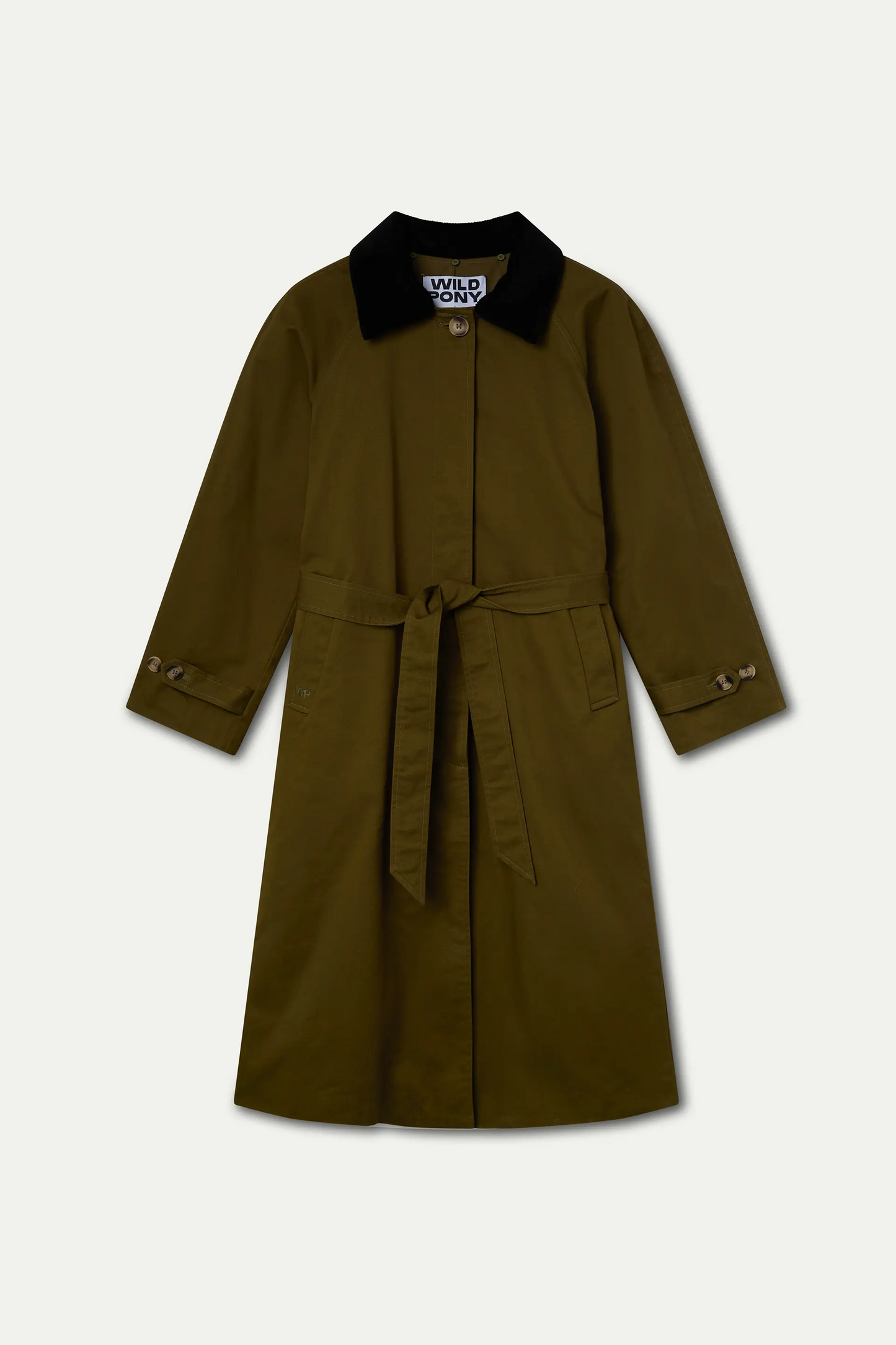 Gabardina verde oliva