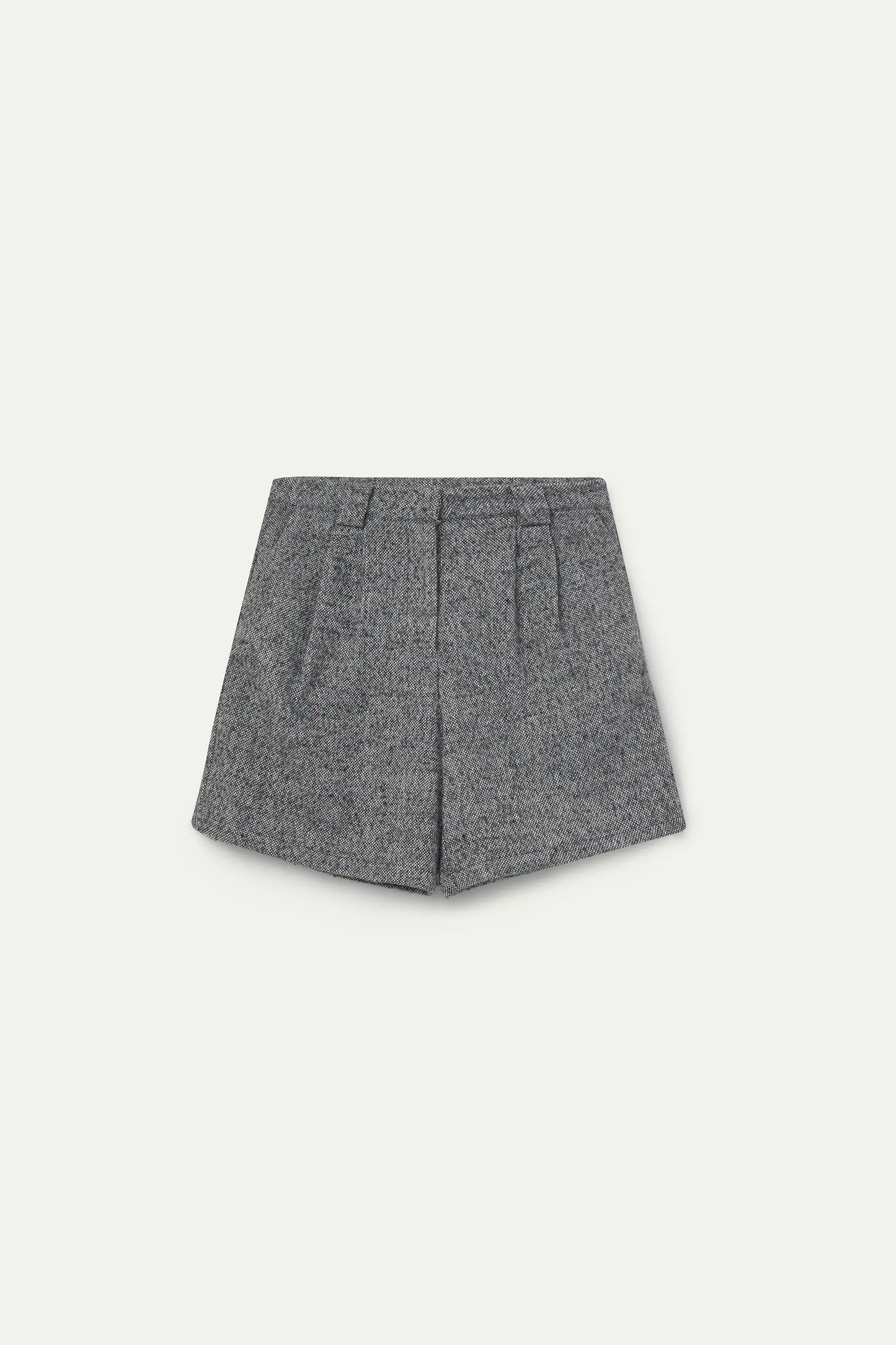 Grey tweed shorts