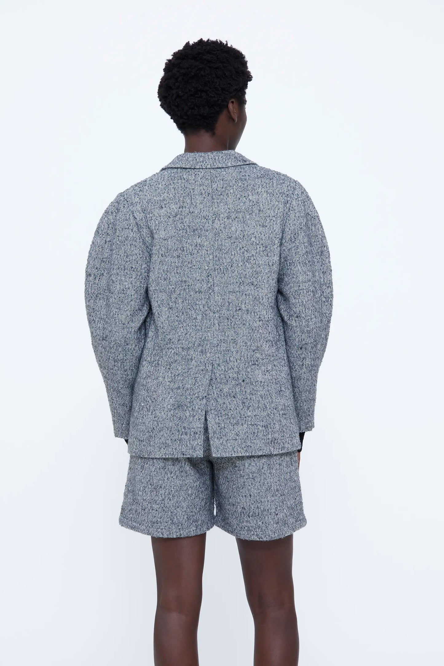 Blazer tweed gris