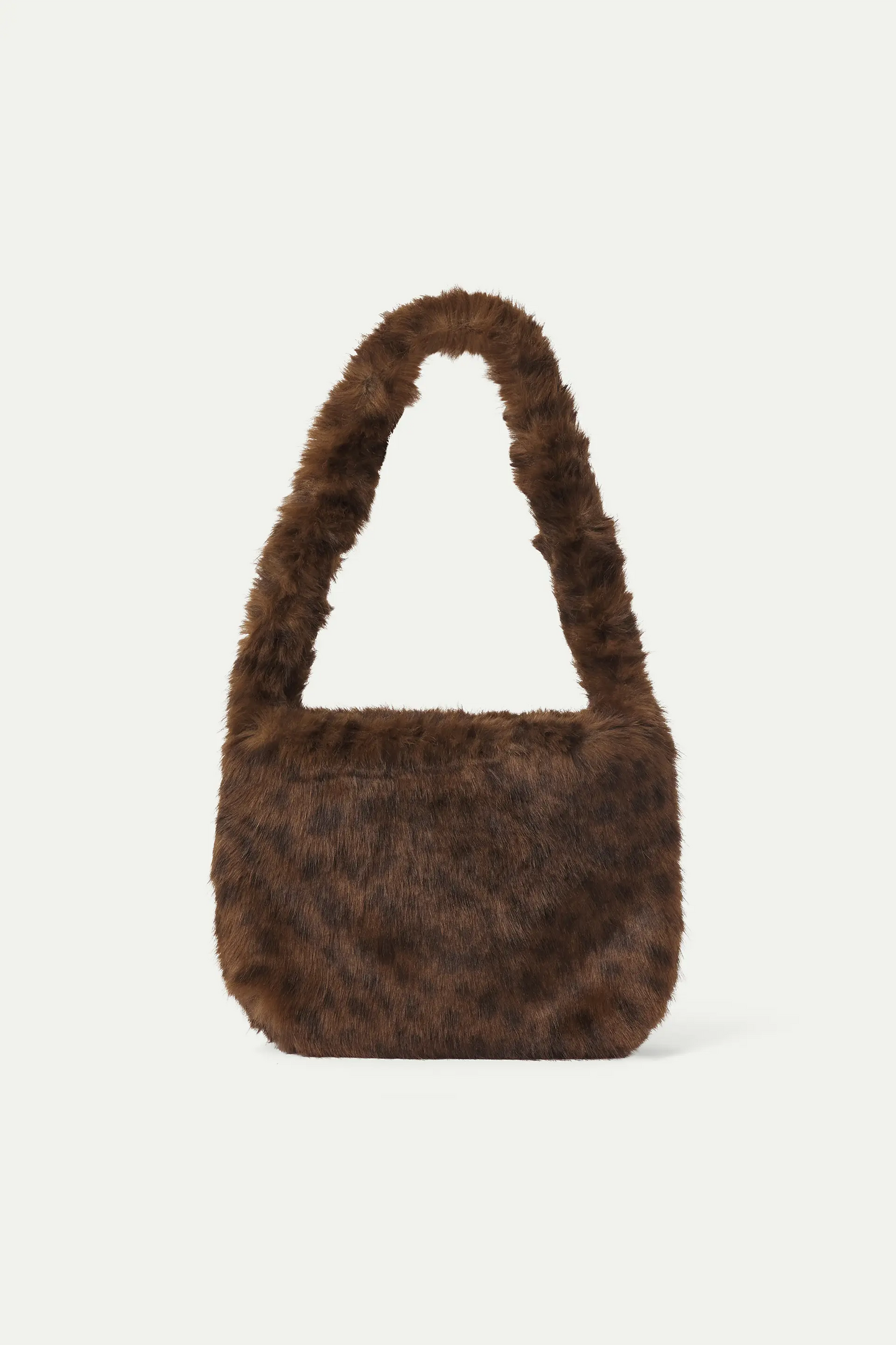 Bolso de hombro efecto pelo leopard