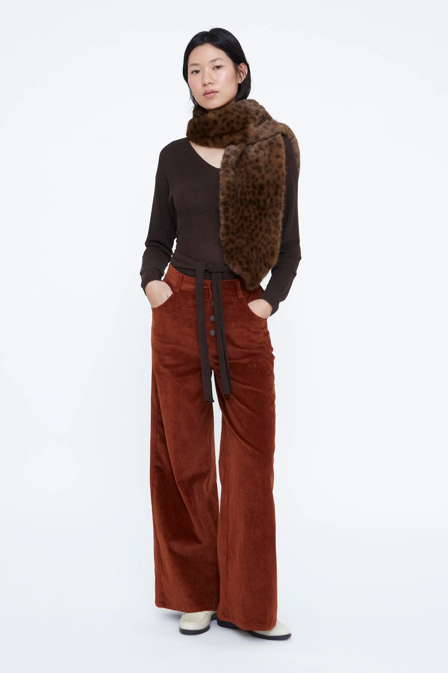 Bufanda efecto pelo leopard