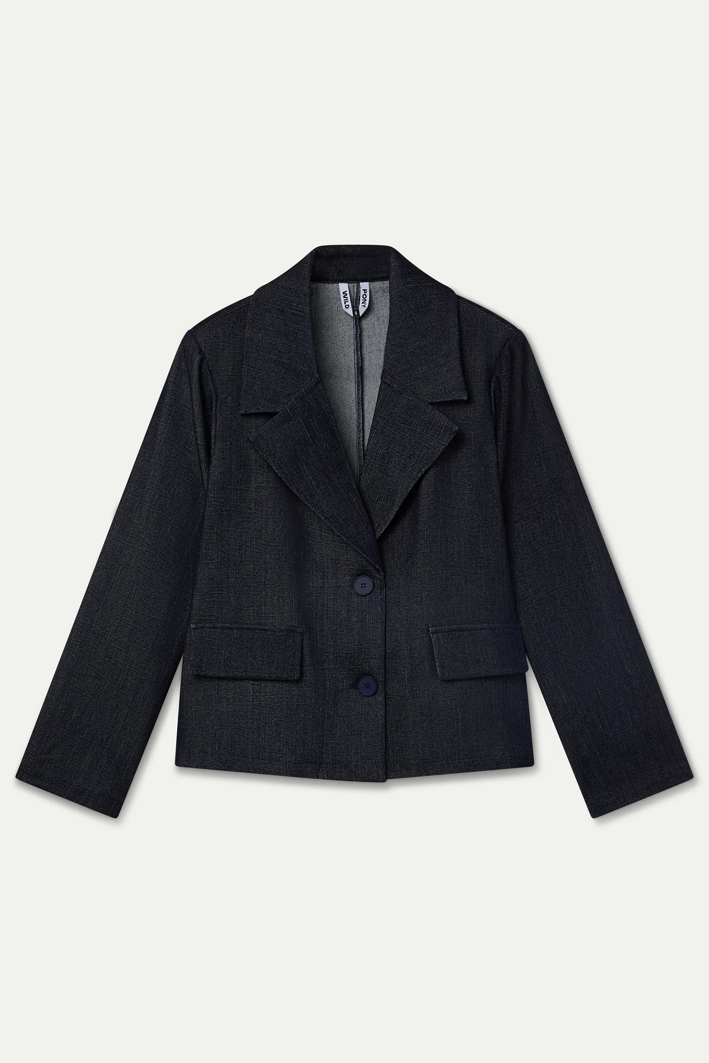 Blazer azul marino dos botones