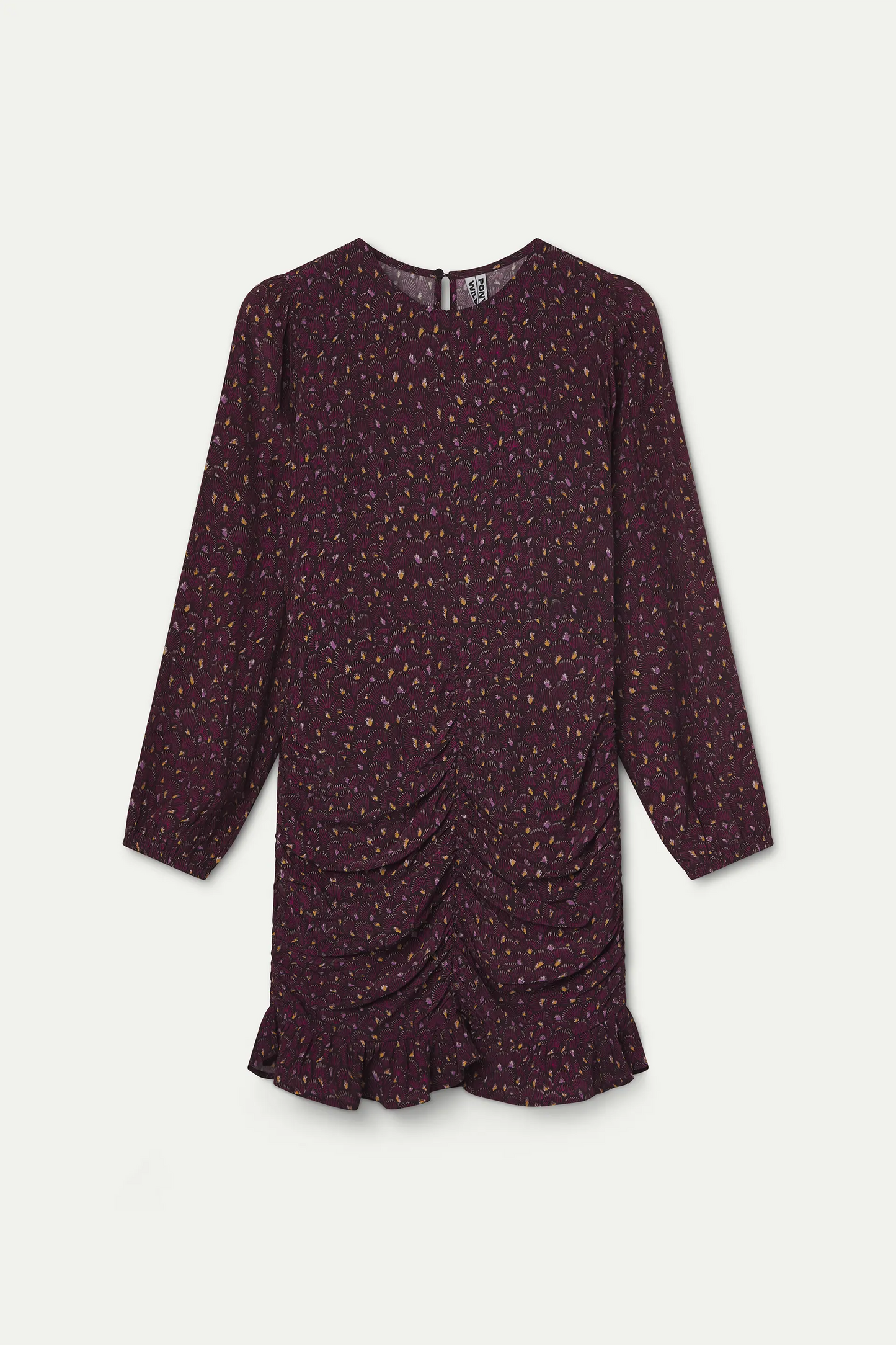 Vestido corto con estampado Piuma