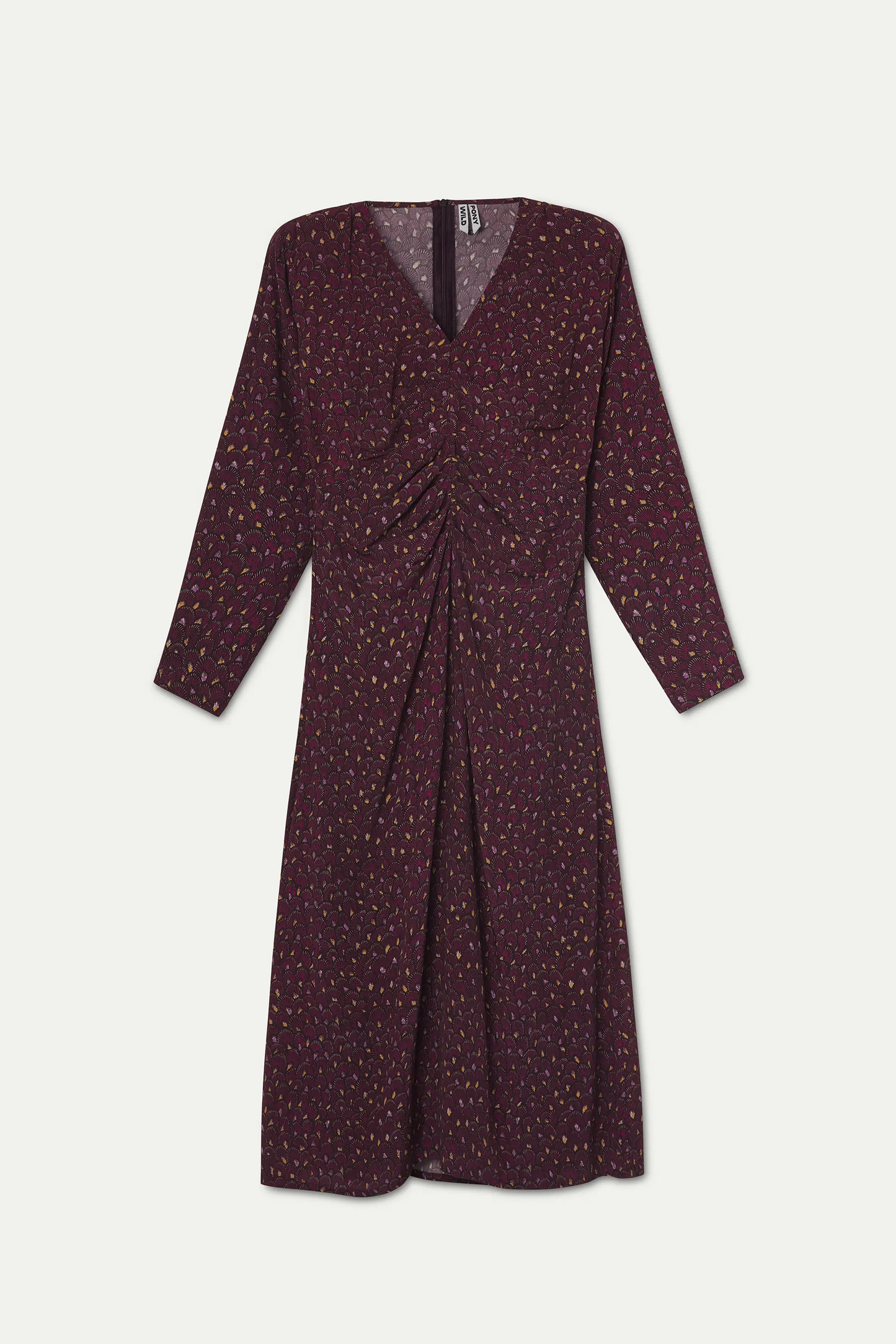 Vestido midi con estampado Piuma